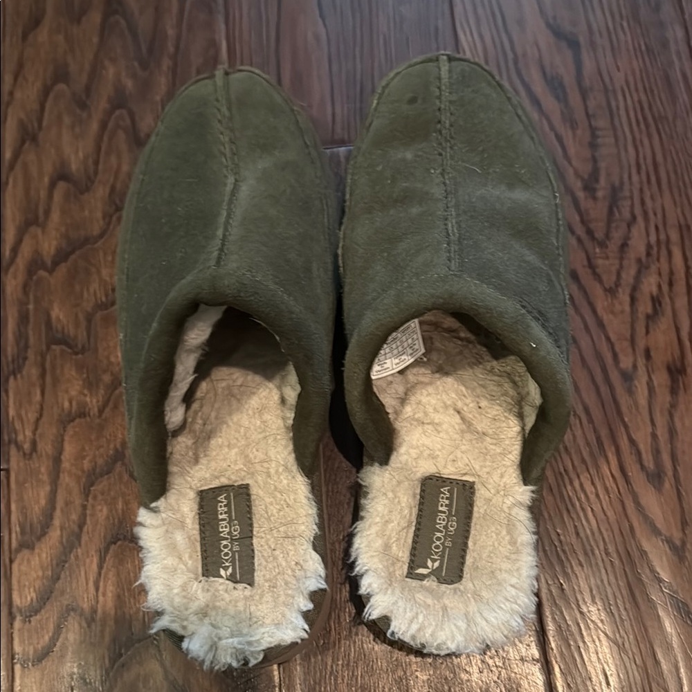 Koolaburra Green Suede Slippers